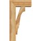 Ekena Millwork Balboa Block Rough Sawn Bracket w/ Offset Brace, Western Red Cedar, 6"W x 14"D x 26"H BKT0604X14X26BOA05RWR - alternate 3